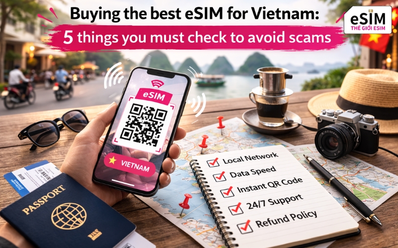Buying the best eSIM for Vietnam: 5 things you must check to avoid scams